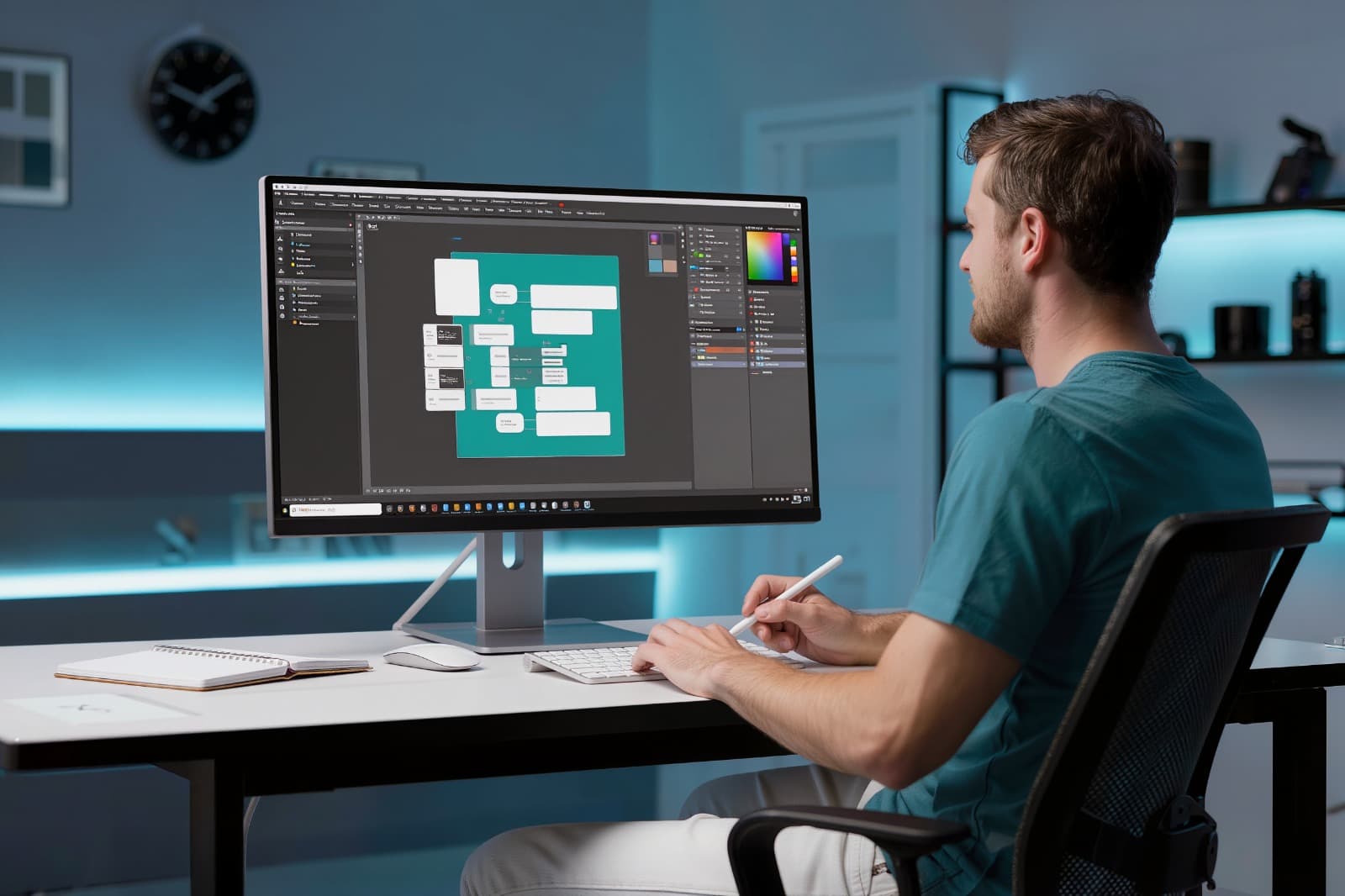 UI/UX design services ensuring intuitive and visually perfect interfaces by Markytech