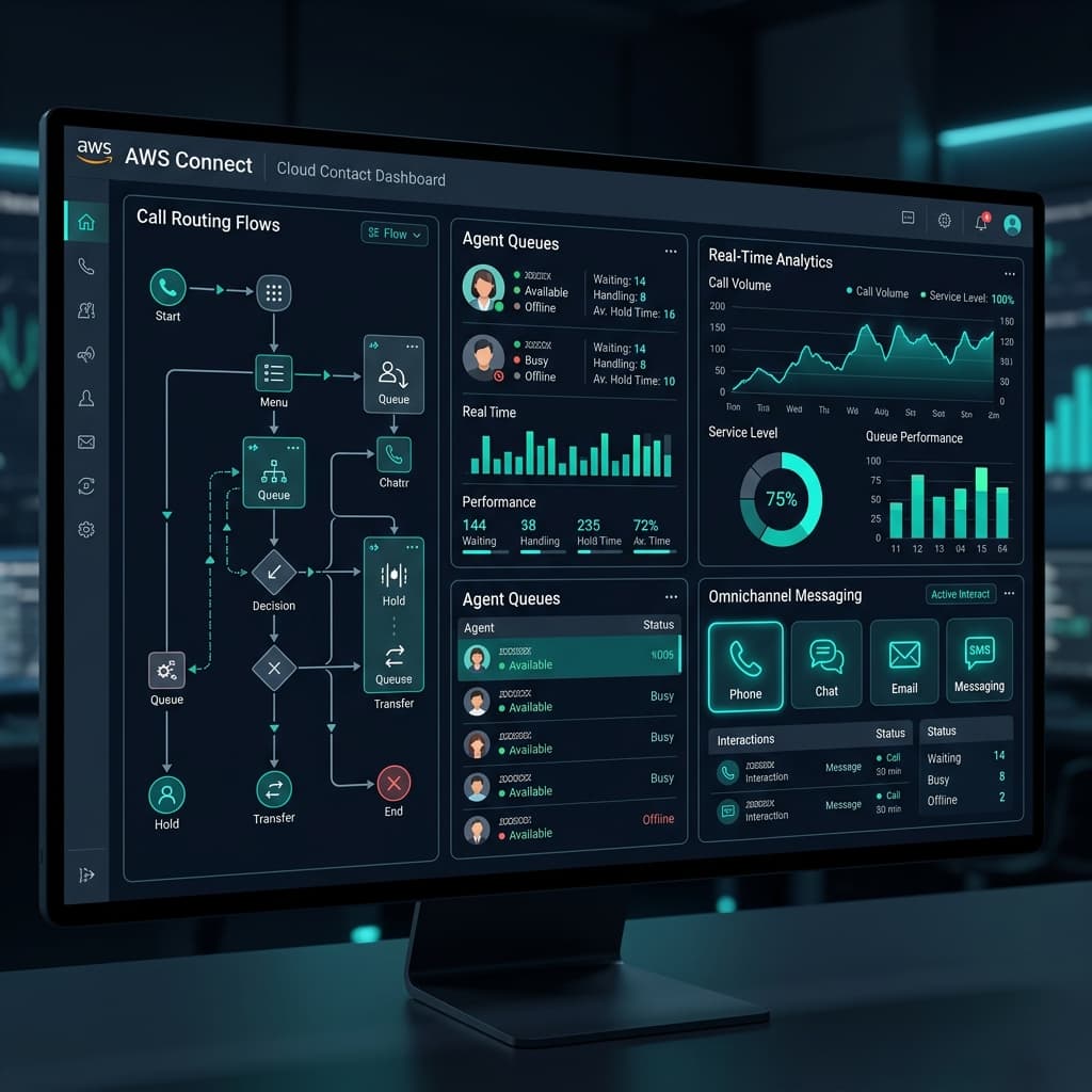 AWS Connect cloud contact center integration and deployment by Markytech